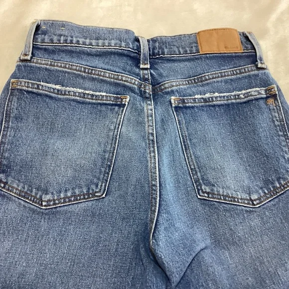 The Perfect Vintage Straight Jean in Blue by Madewell High-Waisted Classic 26 - Picture 7 of 12